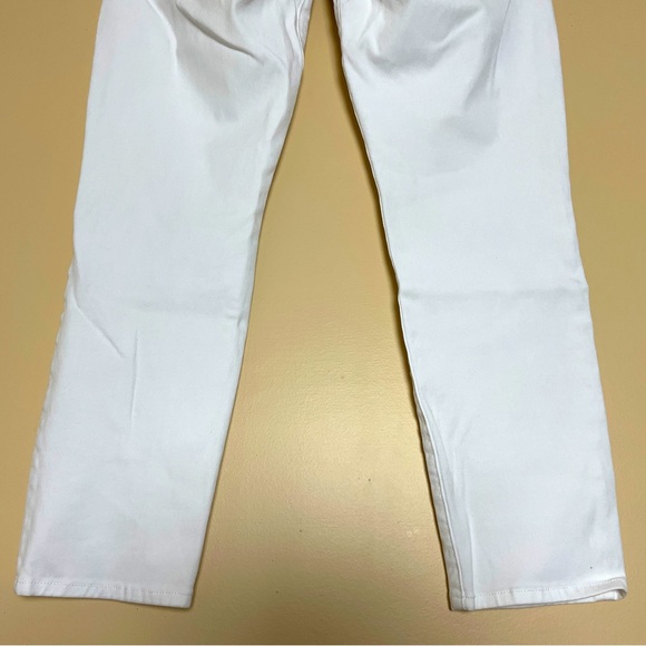 MOTHER The Looker Crop Jeans Size 30 White Glass Slipper - Picture 6 of 11